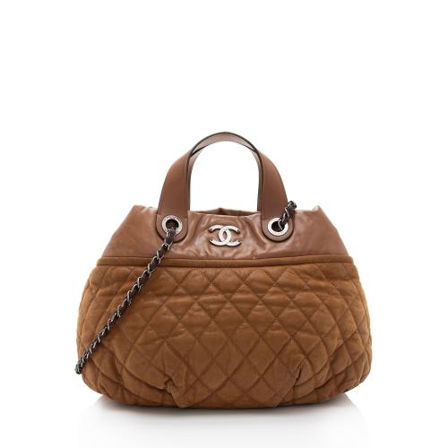 Chanel Iridescent Calfskin In the Mix Bowler Small Tote
