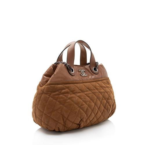 Chanel Iridescent Calfskin In the Mix Bowler Small Tote