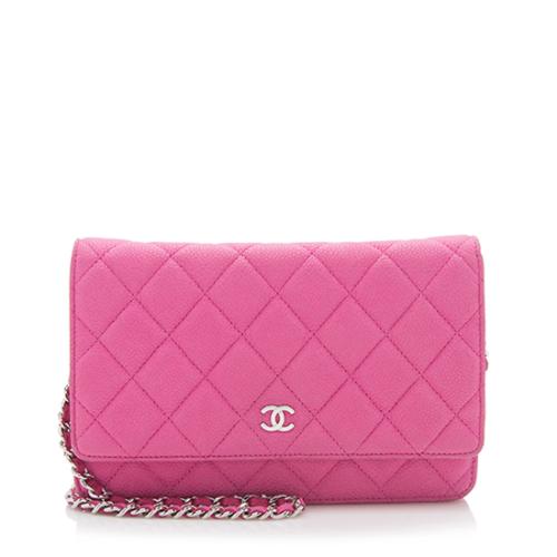 Chanel Iridescent Caviar Classic Wallet on Chain Bag