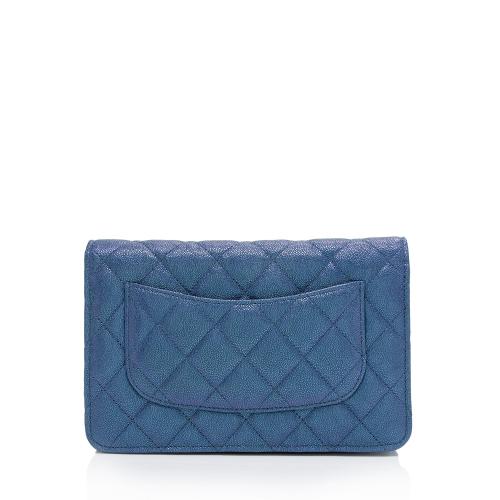 Chanel Iridescent Caviar Leather Classic Wallet on Chain Bag