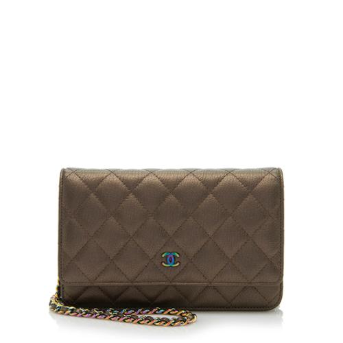 Chanel Iridescent Goatskin Classic Wallet on Chain Bag