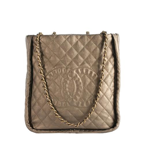 Chanel Istanbul Quilted Calfskin North/South Tote