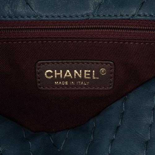 Chanel Jumbo Chevron Iridescent Surpique Flap