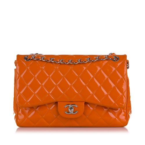 Chanel Jumbo Classic Patent Double Flap Bag