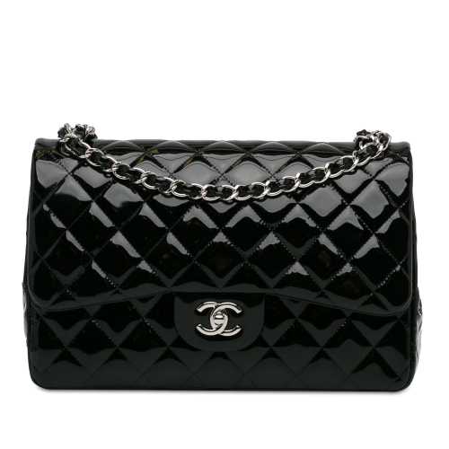 Chanel Jumbo Classic Patent Double Flap