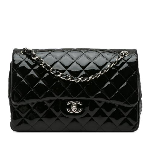 Chanel Jumbo Classic Patent Double Flap