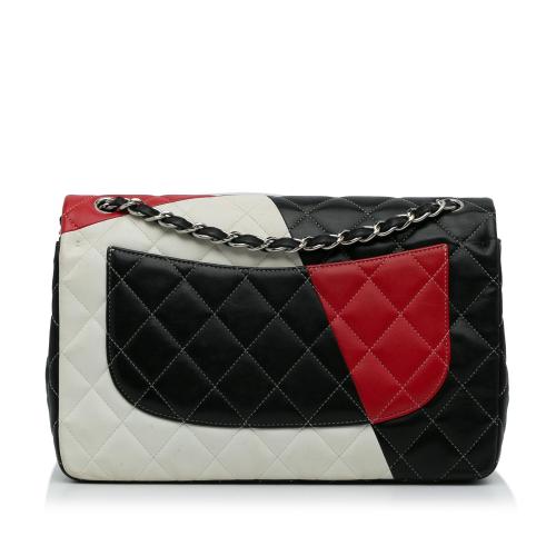 Chanel Jumbo Colorblock Classic Flap Bag