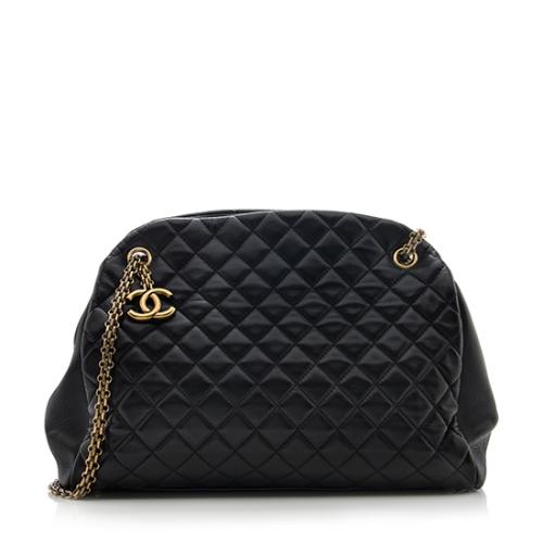 Chanel Lambskin Mademoiselle Large Bowler Bag