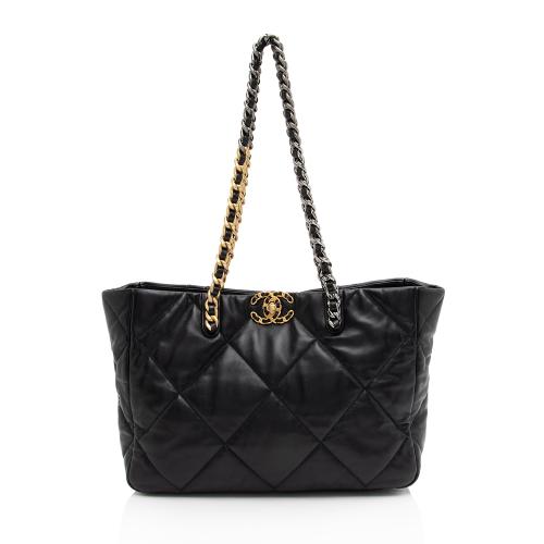 Chanel Lambskin 19 East/West Shopping Tote