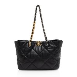 Chanel Lambskin 19 East/West Shopping Tote
