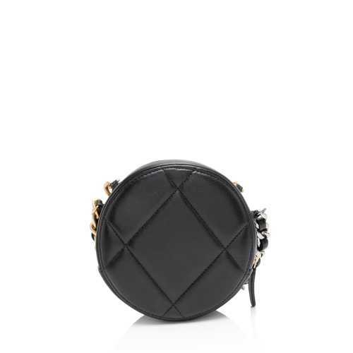 Chanel Lambskin 19 Round Clutch with Chain