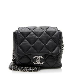 Chanel Lambskin 3 Accordian Mini Flap Bag