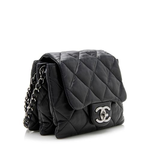 Chanel Lambskin 3 Accordian Mini Flap Bag