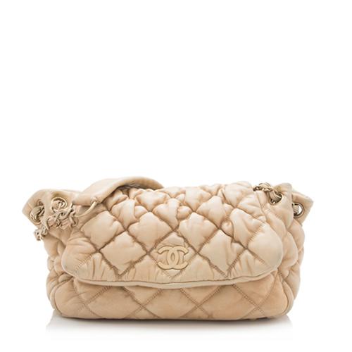 Chanel Lambskin Bubble Quilted Accordion Medium Bag - FINAL SALE