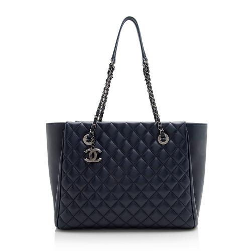 Chanel Quilted Lambskin CC Zip Large Tote