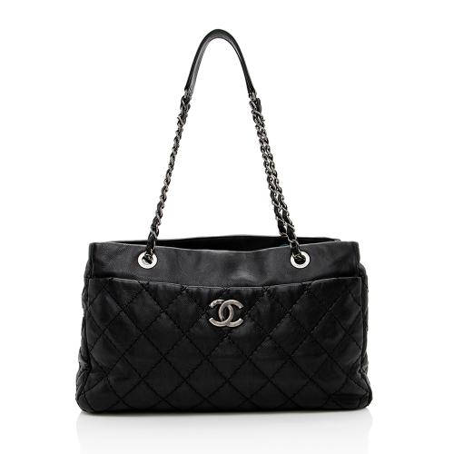 Chanel Lambskin Chain Tote