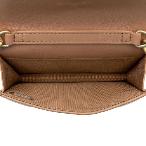 Chanel Lambskin Chanel 19 Flap Belt Bag