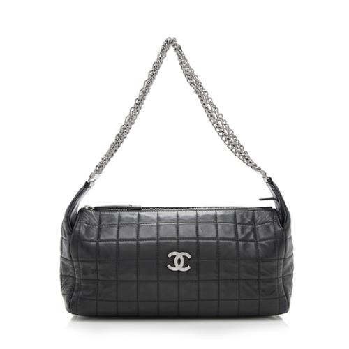 Chanel Lambskin Chocolate Bar Multi Chain Shoulder Bag, Chanel Handbags