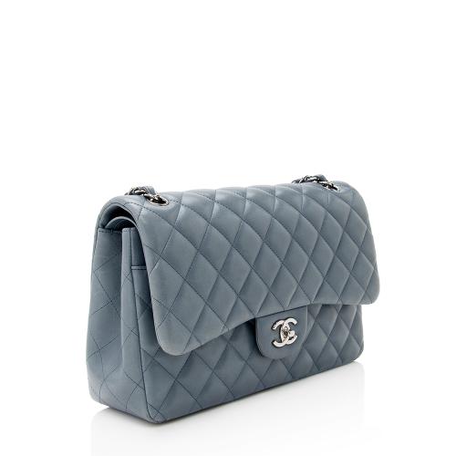 Chanel Lambskin Classic Jumbo Double Flap Bag
