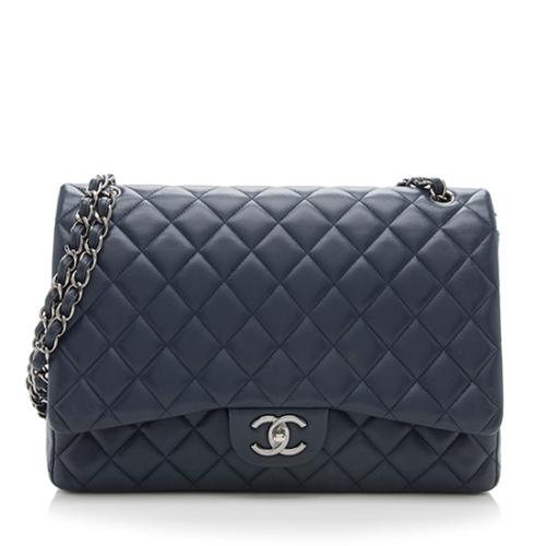 Chanel Lambskin Classic Maxi Double Flap Bag
