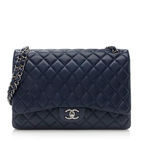 Chanel Lambskin Classic Maxi Double Flap Bag