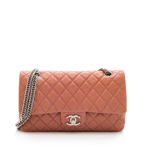 Chanel Lambskin Classic Medium Bijoux Chain Double Flap Bag