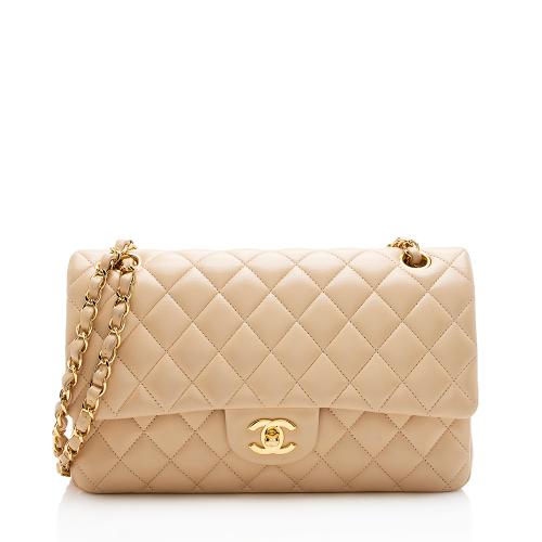 Chanel Lambskin Classic Medium Double Flap Bag