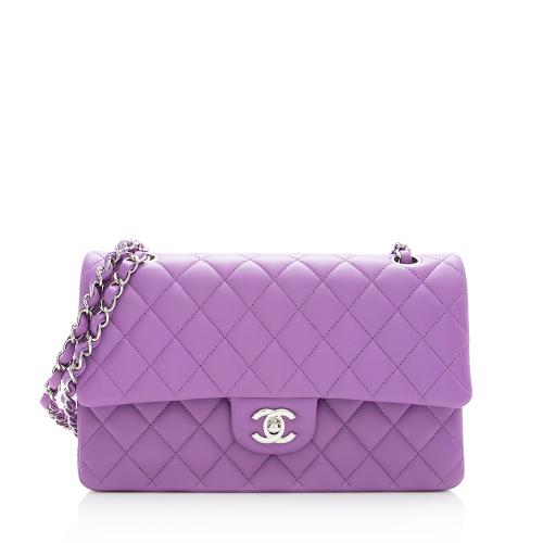 Chanel Lambskin Classic Medium Double Flap Bag, Chanel Handbags