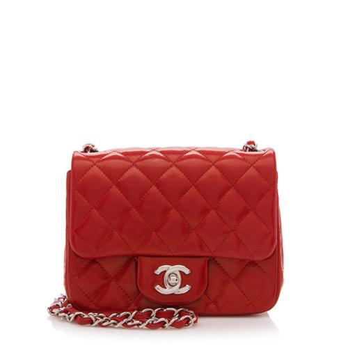Chanel Lambskin Classic Square Mini Flap Shoulder Bag