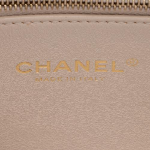 Chanel Lambskin Coco Lux Top Handle Flap Bag