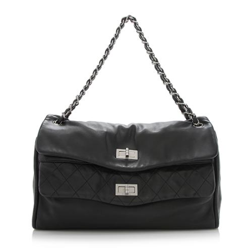 Chanel Lambskin Double Mademoiselle Jumbo Flap Bag 