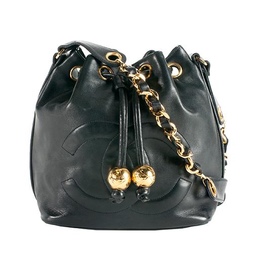 Chanel Lambskin Timeless CC Drawstring Bucket Bag