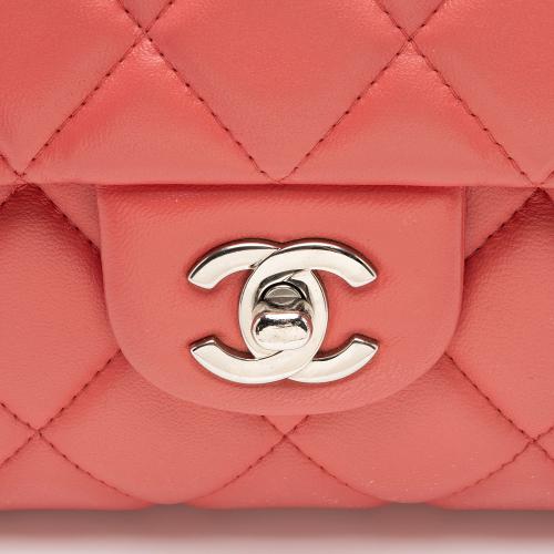 Chanel Lambskin Flap Clutch on Chain