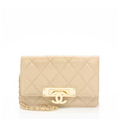 Chanel Lambskin Golden Class Wallet on Chain