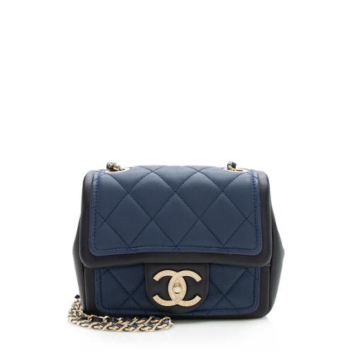 Chanel Lambskin Graphic Mini Flap Bag