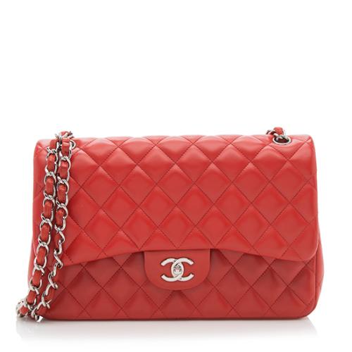 Chanel Lambskin Jumbo Double Flap Bag