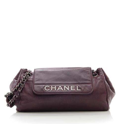 Chanel Lambskin LAX Accordion Flap Shoulder Bag