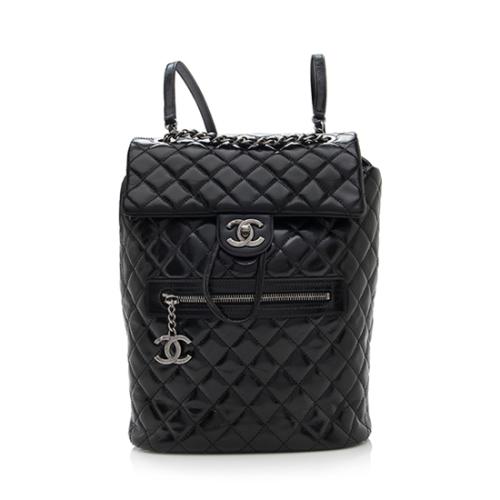 Chanel Glazed Leather Mountain Backpack