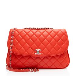 Chanel Lambskin Valentine Charms Mini Phone Holder Crossbody Bag