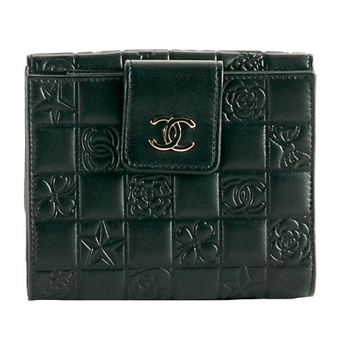 Chanel Lambskin Precious Symbols Fench Purse Wallet