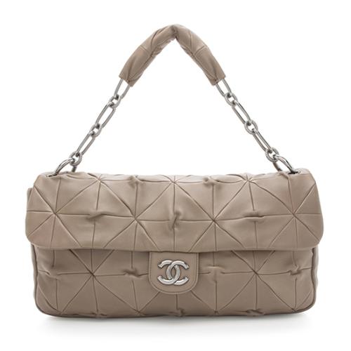 Chanel Lambskin Quilted Soft Squares Origami Flap Shoulder Bag