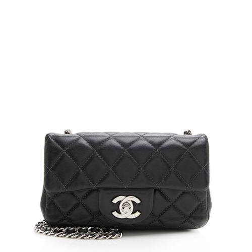 Chanel Lambskin Rectangular Extra Mini Flap Bag