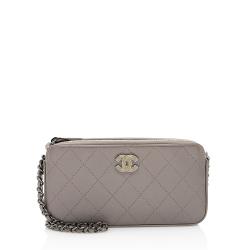 Chanel Lambskin Small Clutch with Chain