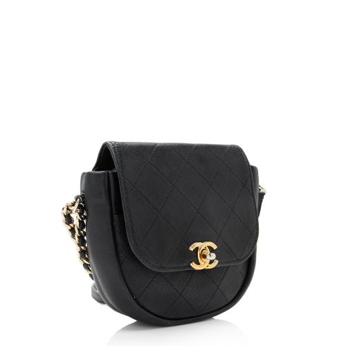 Chanel Lambskin Small Flap Messenger Bag, Chanel Handbags
