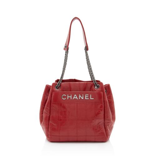 Chanel Lambskin LAX Accordion Shoulder Bag