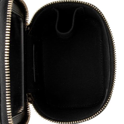 Chanel Lambskin Top Handle Mini Vanity Case with Chain