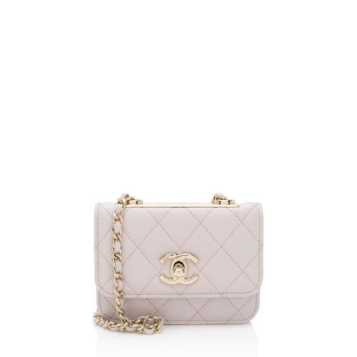 Chanel Lambskin Trendy CC Card Holder on Chain