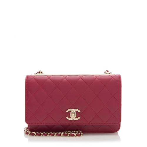Chanel Lambskin Trendy Wallet on Chain