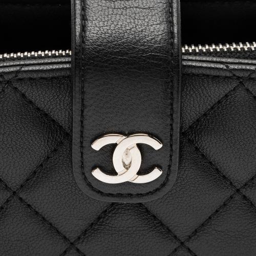 Chanel Lambskin Valentine Charms Mini Phone Holder Crossbody