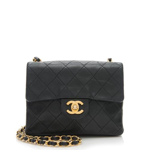Chanel Vintage Lambskin Classic Square Mini Flap Bag
